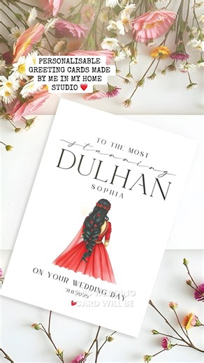 Personalised Wedding Cards for Desi Brides