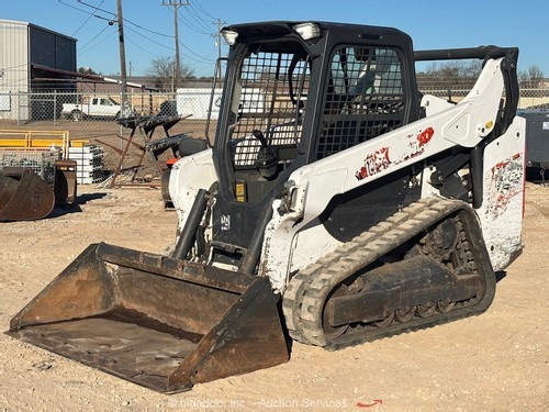 2022 Bobcat T64 Skid Steer Track Loader Crawler Bucket Aux Hydraulics bidadoo | eBay