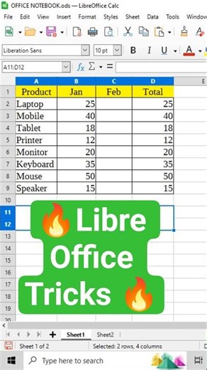 libre Office calc tricks #libreoffice #libreofficecalc #libreofficetutorial #pastespecial