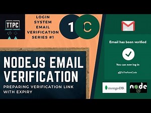 Email Verification In Node Js Part-C : Email Verification Link Expiry