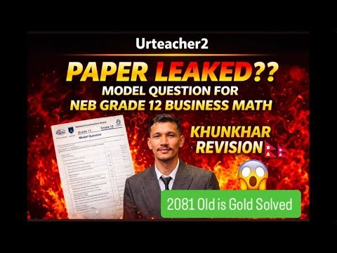 2081 Business Math Old is gold Solved | Grade 12 | Business Math | Score A+