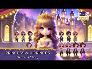 Princess & 11 Princes (Story for Kids in English)
