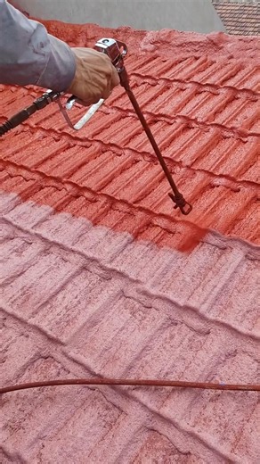 Determining the technique of putting and painting over building tiles