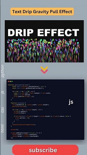 I Coded This Paint Drip Without Any Library! 😳
