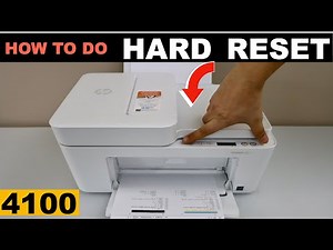 HP DeskJet 4100 Hard Reset - Fix Many Printer Problems !