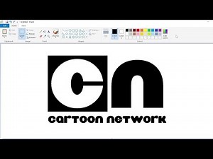 How to draw a Cartoon Network logo (Nickelodeon font) using MS Paint | How to draw on your computer