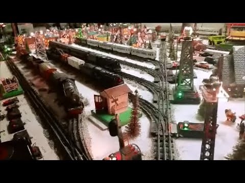Lionel prewar and postwar train layout