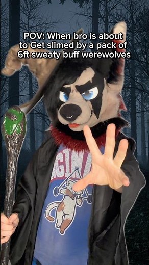Throw me to the wolves and I’ll come back pregnant 🔊 #furry #furrymemes #fursuit