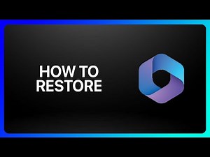 How To Restore Microsoft 365 Tutorial