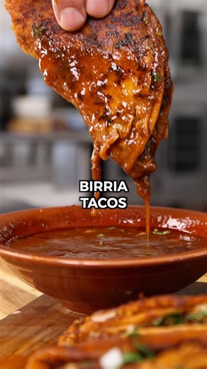 Here is Maria's favorite recipe for juicy and flavorful birria tacos. Ingredients: - Chuck Roast or Bone-In Short Ribs - Corn Tortillas - Oaxaca or Mozzerella - (6) Dried Guajillo Peppers - (1) Dried Pasilla - (1) White Onion - (4) Cloves of Garlic - (1/2) Can of Tomato Paste - (4) Bay Leaves - Oregano - Cinnamon - Salt - Fresh Cilantro Step 1: Make the Adobo Sauce Add your beef to a large pot with a lid. Remove the seeds from all of your peppers before adding them to a pot and covering with hot