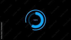 screen load progress wait circle animation symbol. Loading spinning, load wheel animation. Download waiting. Loading Icon Animation. Stock Video