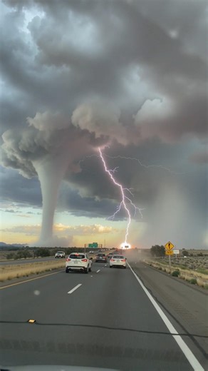Driving Past a Wedge Tornado