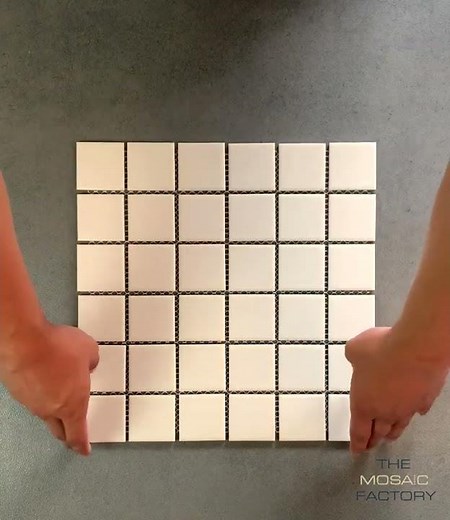 Mosaic Tiles Sheet – London White (LO1010)