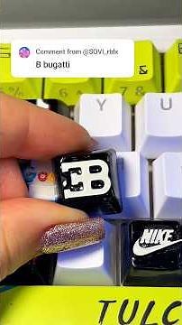 Printing N for Bugatti Logo! Then Drawing on my keyboard!‪@bugatti‬ #3dprinting #keyboard