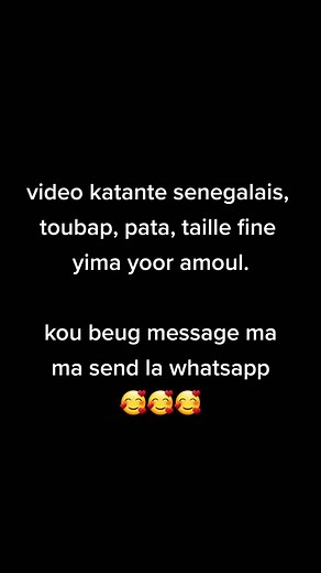 kou beug message ma #lomotif #pourtoi #tiktok #senegal