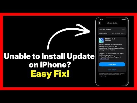 Unable to Install Update on iPhone? FIX iOS Error Now