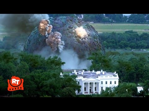 Alien Rubicon (2024) - Big Balls Attack The White House Scene | Movieclips