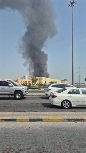 Bahrain has confirmed that the headquarters of the US Navy's 5th Fleet has been targeted by a missile attack. Video sent by a resident shows smoke coming from the alleged site of the strike. | Zulkarnain Saer