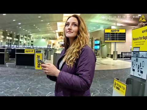 Spirit Airlines Karen EATS THE PAVEMENT at Airport