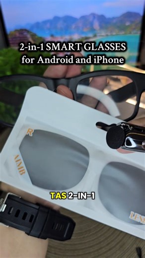 Gee Tech Reviews on Instagram: "2-in-1 Smart Glasses w/ Audio Stereo Speakers and Remote Control Button - Bluetooth Answer / End Calls, Play / Pause Music and Video - AIMB V3 Intelligent Blue Light Blocking Glasses / Sunglasses with Outdoor Earphones - Wireless Answering Calls, Playing / Pausing Songs / Movies, Taking Photos - Compatible with Android Phones, Tablets, and iPhones #smartglasses #smarteyewear #smartsunglasses #eyeglasses #sunglasses"