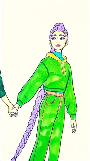 Juni and Rumi are a couple in love| Color Flower#kpopdemonhunters #sajaboys #juni #rumi #idol #anime