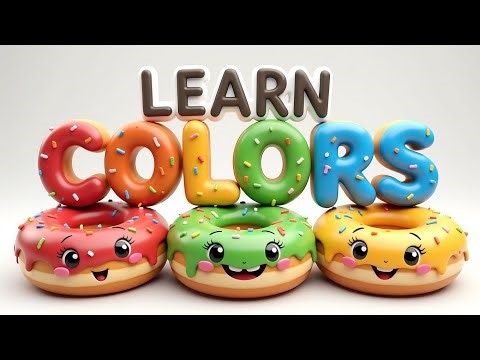 Learn Colors for Kids 🌈 Donut Color Song | Preschool Learning Video