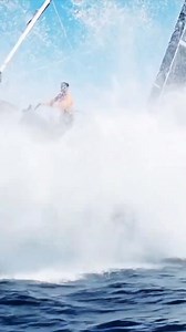 ⚡🌊 Defying Gravity at Sea! One wave… one heartbeat… and this sleek racing yacht launches skyward! Crew bracing, spray exploding everywhere — pure adrenaline you can feel! 😱⛵💨 #SailingLife #YachtLaunch #EpicOceanMoments #HighSpeedSailing #AdrenalineRush #ViralVideo #OceanAction #WaveAttack #FYP #BoatLovers | Love Sailing