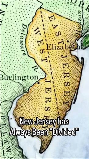 New Jersey was Once Divided Between East and West #history #historical #realestate