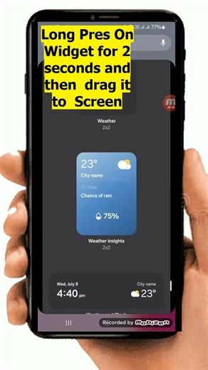 How to Add Weather Widget to Home Screen on Samsung