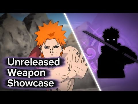 Unreleased Weapon Showcase Black Sword: Akatsuki (Pain SS+) | Naruto to Boruto: Shinobi Striker