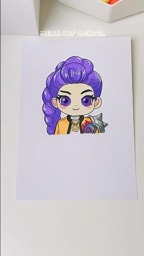 How to Draw a RUMI K-Pop Demon Hunters Like a Pro #shorts