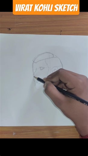 King Kohli Realistic Sketch 😱🔥 100% Real लगेगा! #ViratKohli