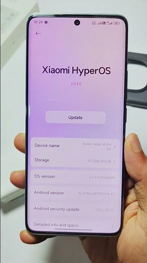 Redmi Note 14 Pro 5G HyperOS 2.0.5.0 Update #shorts #hyperos2 #hyperos