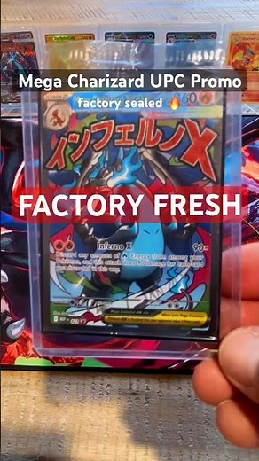😱 STILL SEALED MEGA CHARIZARD X EX UPC PROMO! #023 🔥 #pokemon #pokemonchannel #pokemontcg