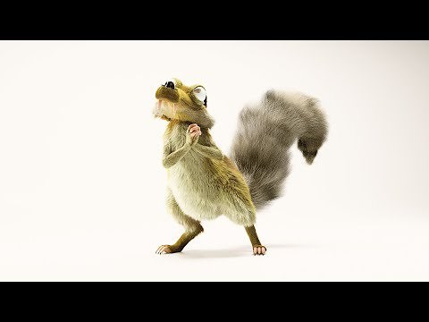 V-Ray Hair Mtl and Texturing Scrat in 3ds Max - Part 06
