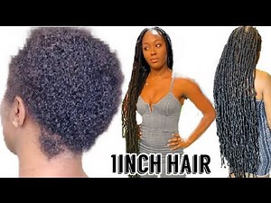 36" Soft Locs Tutorial | Distressed Soft Locs on VERY Short hair |#ExtendedSoftLocsTutorial