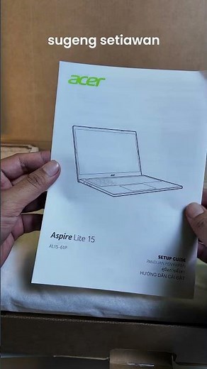 unboxing laptop acer aspire lite 15 ryzen 5 8640hs