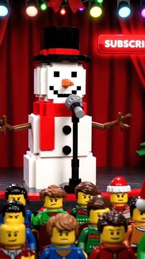 Lego Christmas Talent Show: Snowman's Stand-Up Comedy! Unexpected Roasting!
