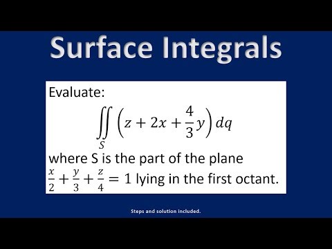 Surface Integrals & Area EXPLAINED (Calculus 3) - Example 023