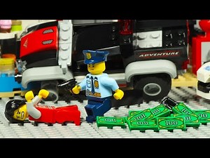 Lego City Bank Robbery Big Money Safe Robbery Secret Plan