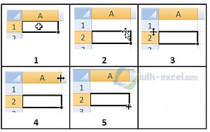 Beberapa Jenis Pointer dan Shortcut Yang Terkait Dengan Pointer Excel