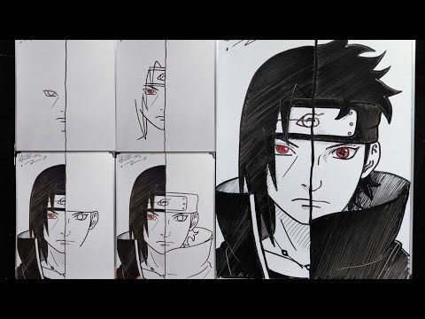 How to draw Itachi Vs Shisui