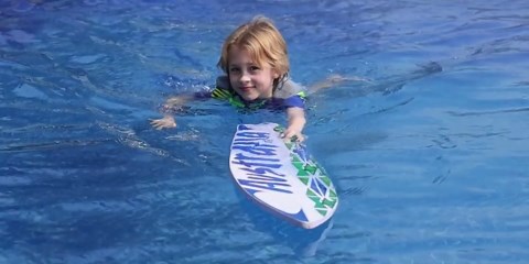 Gogokids Kids Swim Vest Life Jacket, Float Suit Children Flotation Buoyancy Swimsuit Swimwear Swimming Learning for Children, Blue