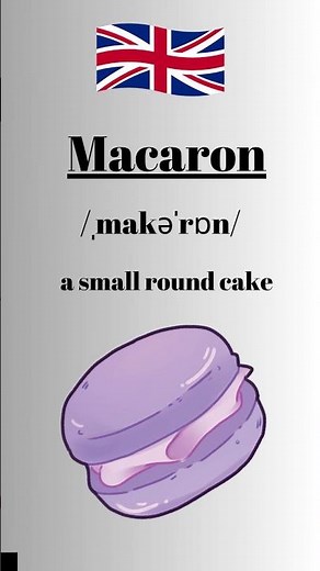 How to pronounce Macaron in English British Accent #learnenglish #learnenglishtogether