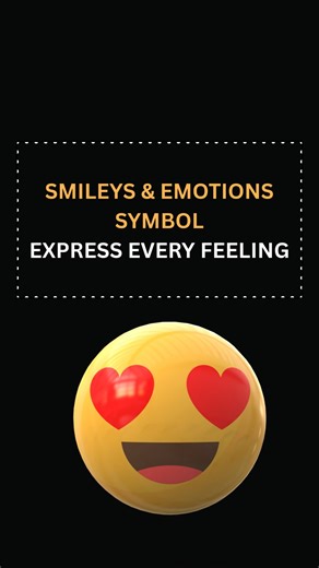 😊 Smiley & Emotion Symbols You Use Every Day✨ Emojis make chats fun, emotional & expressive! 😍 Here are some of the most popular Smiley & Emotion Symbols: 😀 – Big Smile 😂 – Laughing Tears 😍 – Heart Eyes 😢 – Sad Tears 😡 – Angry Face 🤔 – Thinking Mode 🥳 – Party Mood ❤️ – Love Forever 💡 Emojis are the universal language of emotions – no words needed! 🌍 👉 Which emoji do YOU use the most? Comment below ⬇️ #Emojis #Smileys #EmojiLove #DigitalExpressions #FunChats #EmojiWorld #SocialMediaVi