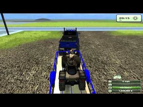 Farming Simulator Let's Play - EP 4 PT 1 Mudding and Hauling