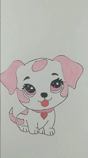 🌈🐕 colorindo um cachorrinho fofo | Coloring a cute puppy 🐕🌈