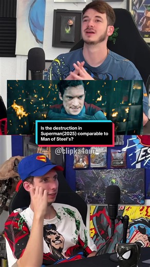 Is the destruction in Superman(2025) comparable to Man of Steel’s? #theescapepodpodcast #superman #escapepodpodcast #hatguy #wafellow