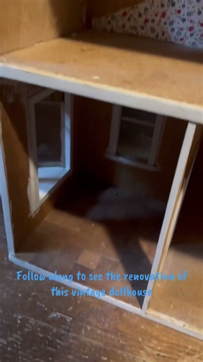 Follow along to see the renovation of this vintage dollhouse.