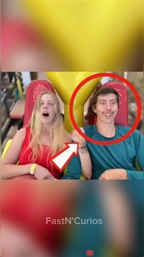 TOP 5 FUNNIEST ROLLER COASTER MOMENTS EVER CAUGHT ON CAMERA! 🎢😂 #rollercoaster #crazyride #shorts